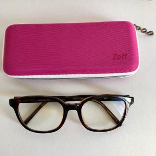 ゾフ(Zoff)のUV CLEAR SUNGLASSES (UV100%カット) ケース付(サングラス/メガネ)