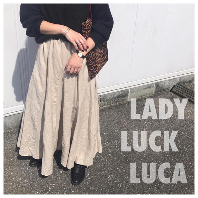 LUCA - 新品タグ付 LUCA 麻マキシスカートの通販 by juju's shop|ルカ