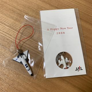 ジャル(ニホンコウクウ)(JAL(日本航空))の非売品 JAL & JAXA ストラップ(ノベルティグッズ)