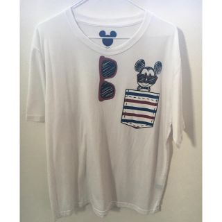 ライトオン(Right-on)のミッキー 白 Tシャツ 半袖(Tシャツ/カットソー(半袖/袖なし))