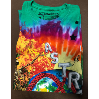 travis scott astroworld タイダイTee(Tシャツ/カットソー(半袖/袖なし))