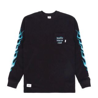 ダブルタップス(W)taps)の定価以下 VANS VAULT×WTAPS blue Flame TEE 黒 L(Tシャツ/カットソー(七分/長袖))