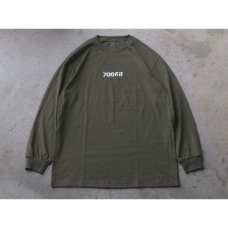 ワンエルディーケーセレクト(1LDK SELECT)の700fill power payment logo ロンT オリーブ M(Tシャツ/カットソー(七分/長袖))