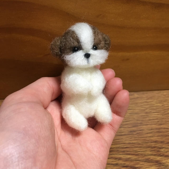 羊毛フェルト✴︎シーズー犬の通販 by むくみく's shop｜ラクマ