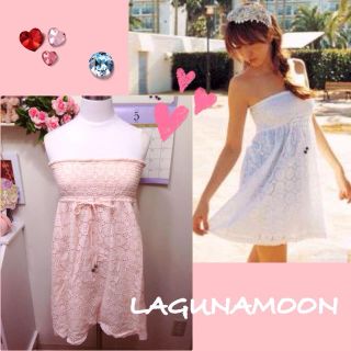 ラグナムーン(LagunaMoon)のラグナ♡藤井リナちゃん着用♡ベアワンピ(ミニワンピース)