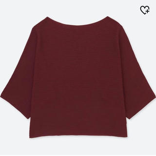 ユニクロ(UNIQLO)のリブワイドスリーブ ニット(カットソー(長袖/七分))