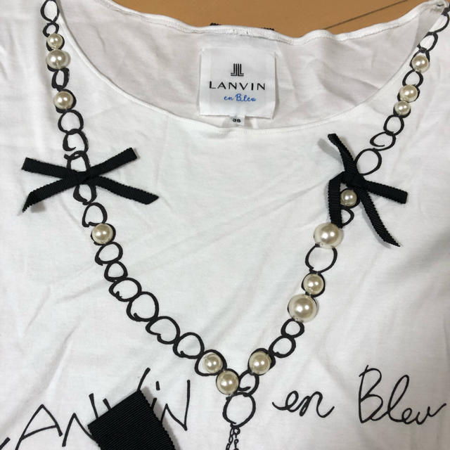 LANVIN en Bleu(ランバンオンブルー)のランバンオンブルー  Tシャツ レディースのトップス(Tシャツ(半袖/袖なし))の商品写真