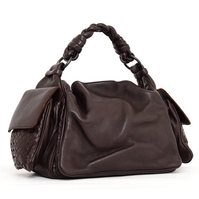 Bottega Veneta(ボッテガヴェネタ)の新品☆ ボッテガヴェネタ♡イントレチャートレザーワンショルダーバッグ♡ブラウン レディースのバッグ(ショルダーバッグ)の商品写真