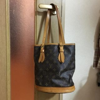 ルイヴィトン(LOUIS VUITTON)のルイビトンバケツ小  訳あり(トートバッグ)