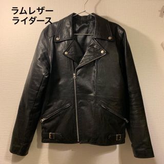 マルタンマルジェラ(Maison Martin Margiela)のラムレザー ライダース (ライダースジャケット)