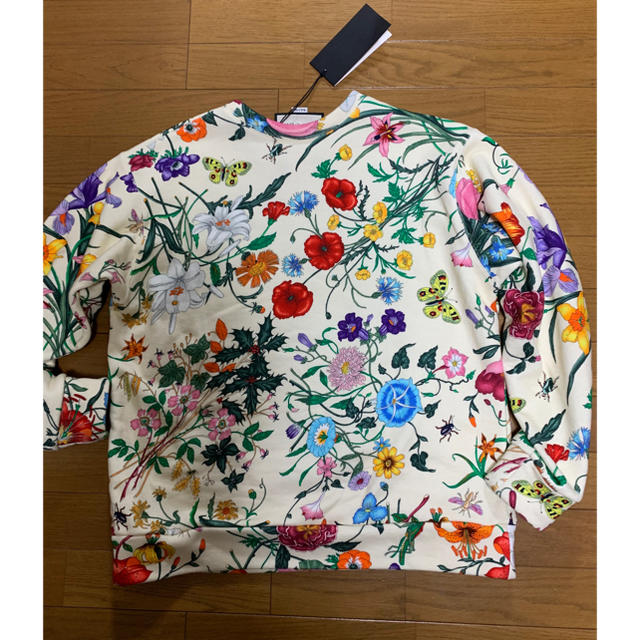 Gucci(グッチ)の（専用）GUCCIグッチ19ssフローラロゴスウェット●レディースxs レディースのトップス(トレーナー/スウェット)の商品写真