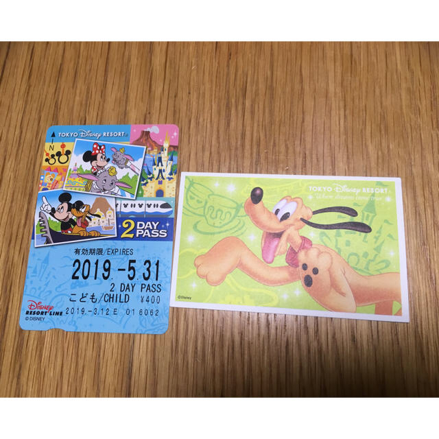 Disney(ディズニー)のディズニーリゾートライン 使用済み チケットの施設利用券(遊園地/テーマパーク)の商品写真