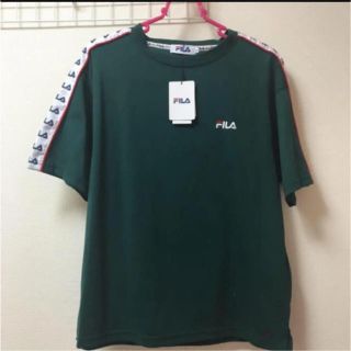 ウィゴー(WEGO)のFILA Tシャツ ／ グリーン(Tシャツ(半袖/袖なし))