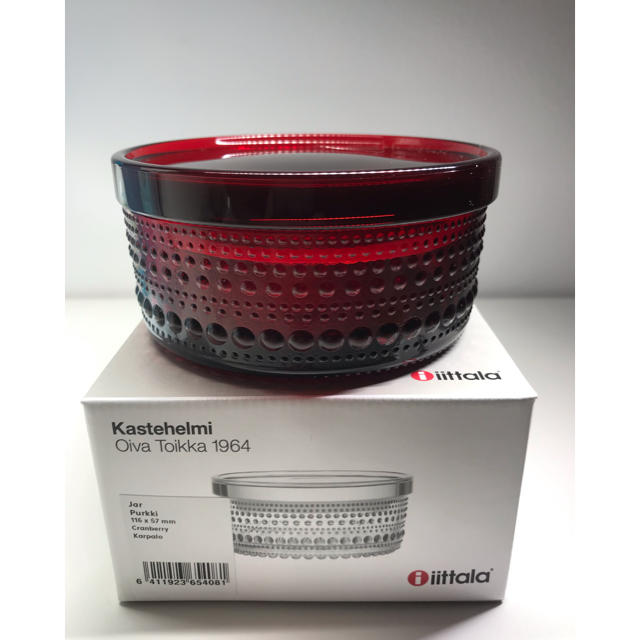 iittala(イッタラ)のカステヘルミ ジャー クランベリー インテリア/住まい/日用品のキッチン/食器(食器)の商品写真