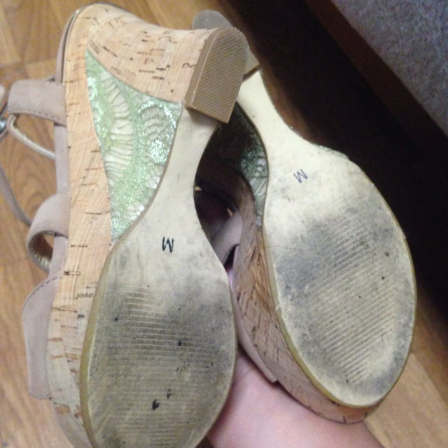 ウェッジサンダル☆ベージュ レディースの靴/シューズ(サンダル)の商品写真