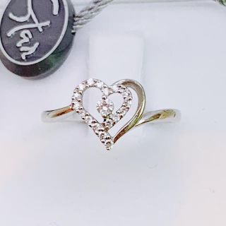 スタージュエリー(STAR JEWELRY)のスタージュエリー プラチナ950 ハート リング ダイヤ(リング(指輪))