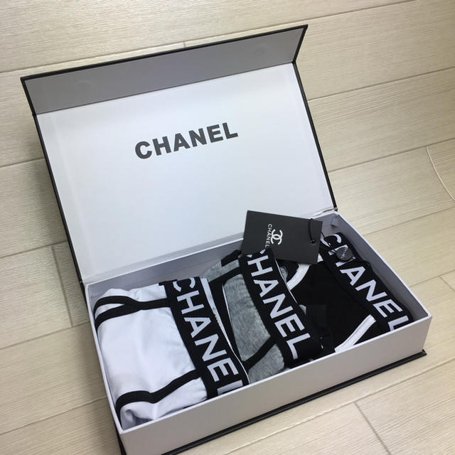 CHANEL - 【 CHANEL シャネル 】ボクサーパンツ 3枚セット ☆送料無料