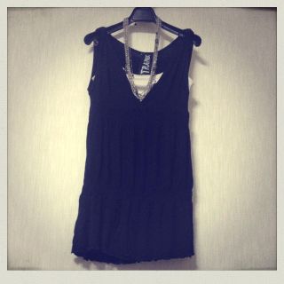 ザラ(ZARA)のZARA♡黒チュニック(チュニック)