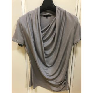 アントニオベラルディ(ANTONIO BERARDI)のBERARDI ドレープ カットソー 美品(カットソー(半袖/袖なし))