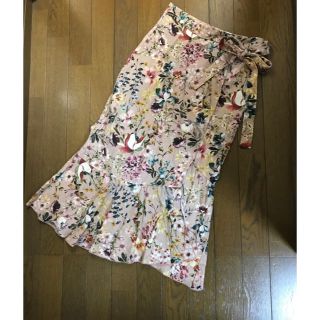 ザラ(ZARA)のZARA 花柄ラップスカート(ロングスカート)