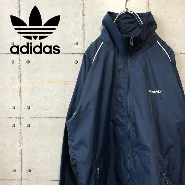 【激レア】adidas アディダス 80s ワンポイントロゴ ナイロンジャケット