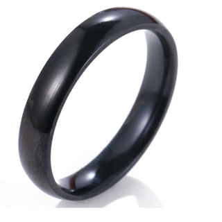 シンプルなファッションリング　(ブラック)(リング(指輪))