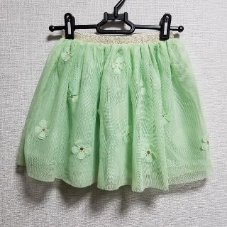 エイチアンドエム(H&M)のH&M　お花チュールスカート　120(スカート)