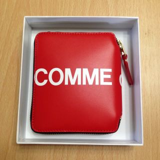 コムデギャルソン(COMME des GARCONS)のCDG Huge Logo Line Wallet【RED】(折り財布)