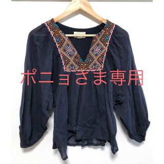 デニムアンドサプライラルフローレン(Denim & Supply Ralph Lauren)の【USED】デニムアンドサプライ ボヘミアンフレアブラウス 送料込(シャツ/ブラウス(長袖/七分))