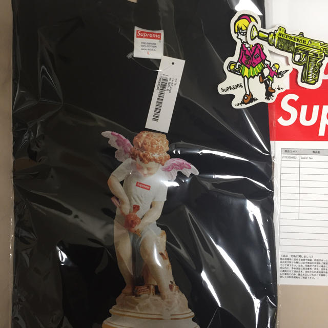 送料込 L Supreme Cupid Tee ブラック - Tシャツ/カットソー(半袖/袖なし)