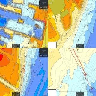 ローランス魚探用 琵琶湖南湖全域マップ AT5 データ-