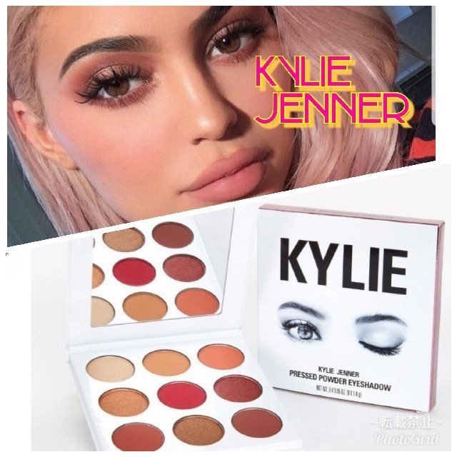 Kylie Cosmetics(カイリーコスメティックス)のKylie cosmetics kyliejenner バーガンディパレット　茶 コスメ/美容のベースメイク/化粧品(アイシャドウ)の商品写真