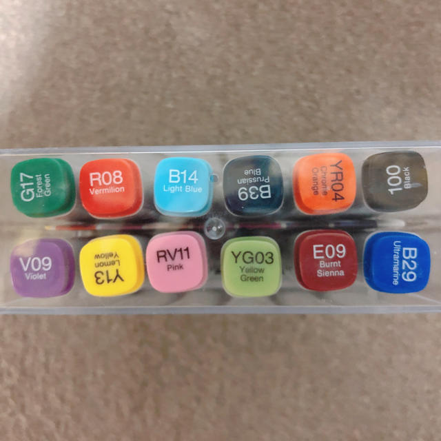 COPIC 12色セット×2(12B,12CG) エンタメ/ホビーのアート用品(カラーペン/コピック)の商品写真