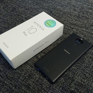 エクスペリア(Xperia)のXperia 10 Plus  Black 6GB /64GB  SIMフリー(スマートフォン本体)