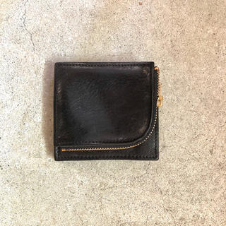 イルビゾンテ(IL BISONTE)のINK 財布 ハーフウォレット 黒 black ミニマムウォレット(折り財布)