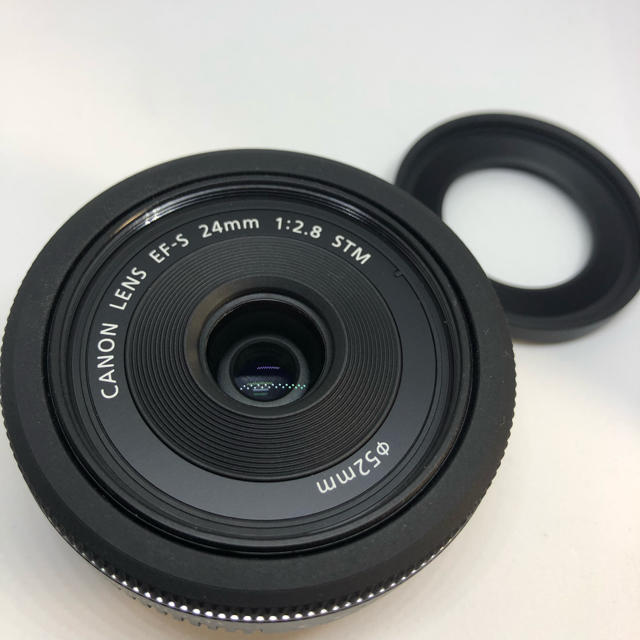 Canon f2.8STM（パンケーキレンズ）の通販 by つ's shop｜キヤノンならラクマ - キヤノンレンズ EFS24mm 大得価通販