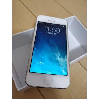 JB済み！ au iPhone 5 16gb シルバー(スマートフォン本体)