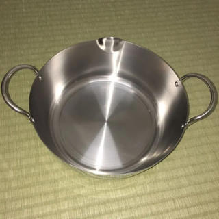 天ぷら鍋 未開封・未使用品 IHコンロ対応 直径22cm ステンレス鍋(鍋/フライパン)