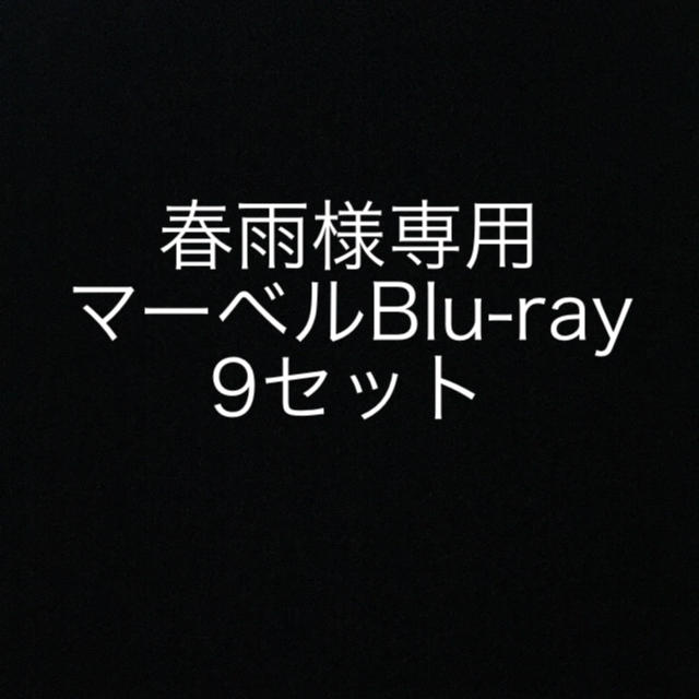 正規 MARVEL - 春雨様専用出品 Blu-ray 9セット 外国映画