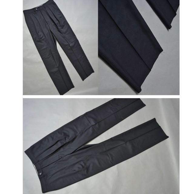 COMOLI - 即完 NEAT×nomad / ウールギャバワイドスラックス black 48