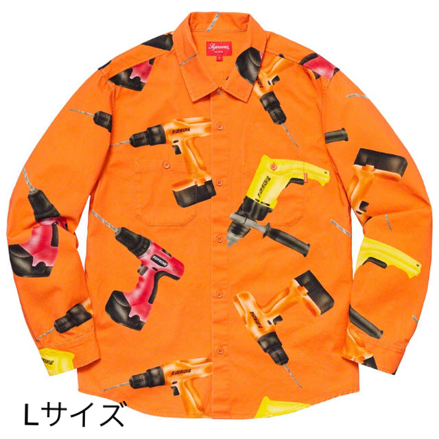Supreme Drills Work Shirt 希少 Lサイズ orange
