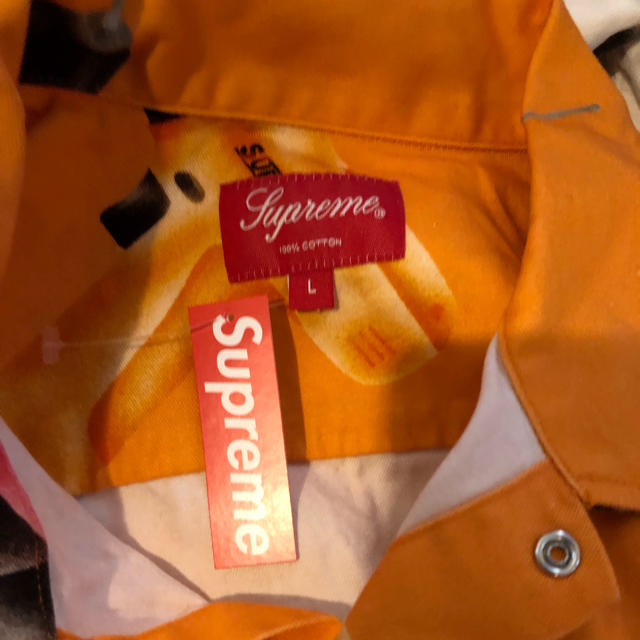 Supreme Drills Work Shirt 希少 Lサイズ orange 2