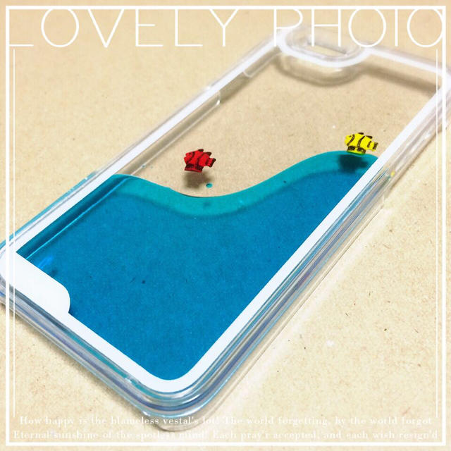 お魚プカプカ♡水族館iPhone6ケース スマホ/家電/カメラのスマホアクセサリー(モバイルケース/カバー)の商品写真