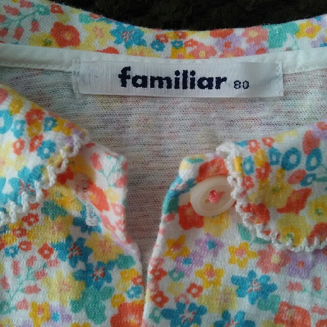 familiar(ファミリア)のHappy様専用。新品！familiar 80cm ブラウス カーディガン キッズ/ベビー/マタニティのベビー服(~85cm)(カーディガン/ボレロ)の商品写真