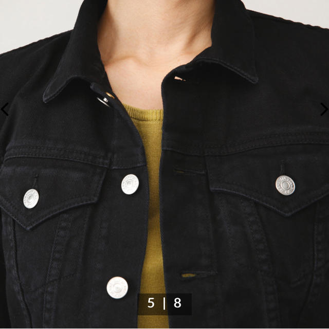 SLY - SLY PADDED COLOR JK-E 黒 gジャン デニムジャケット 1の通販 by 