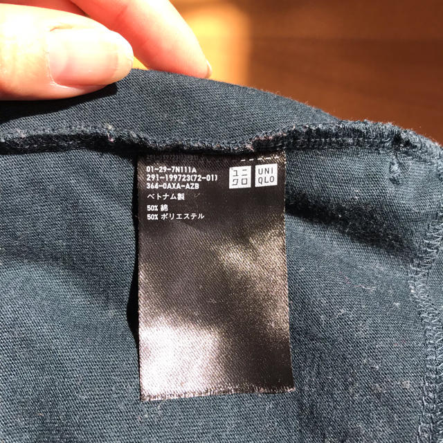 UNIQLO(ユニクロ)の美品 UNIQLO【フレアスリーブワンピース】 レディースのワンピース(ひざ丈ワンピース)の商品写真