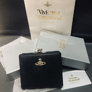 ヴィヴィアンウエストウッド(Vivienne Westwood)の
新品ヴィヴィアンウエストウッド　二つ折財布　がま口財布　ブラック(財布)