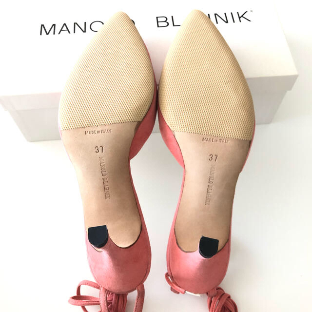 MANOLO BLAHNIK(マノロブラニク)の【売切れ】マノロブラニク レースアップパンプス  15万円程 レディースの靴/シューズ(ハイヒール/パンプス)の商品写真