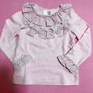 シャーリーテンプル(Shirley Temple)の【美品】♡シャーリーテンプル リボンカットソー♡(Tシャツ/カットソー)