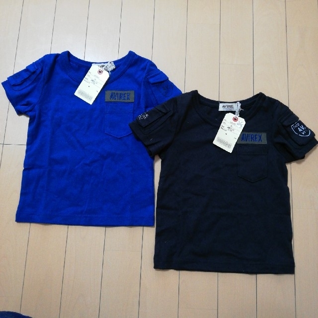 AVIREX(アヴィレックス)のタグ付！AVIREX サイズ100　色違いセット キッズ/ベビー/マタニティのキッズ服男の子用(90cm~)(Tシャツ/カットソー)の商品写真